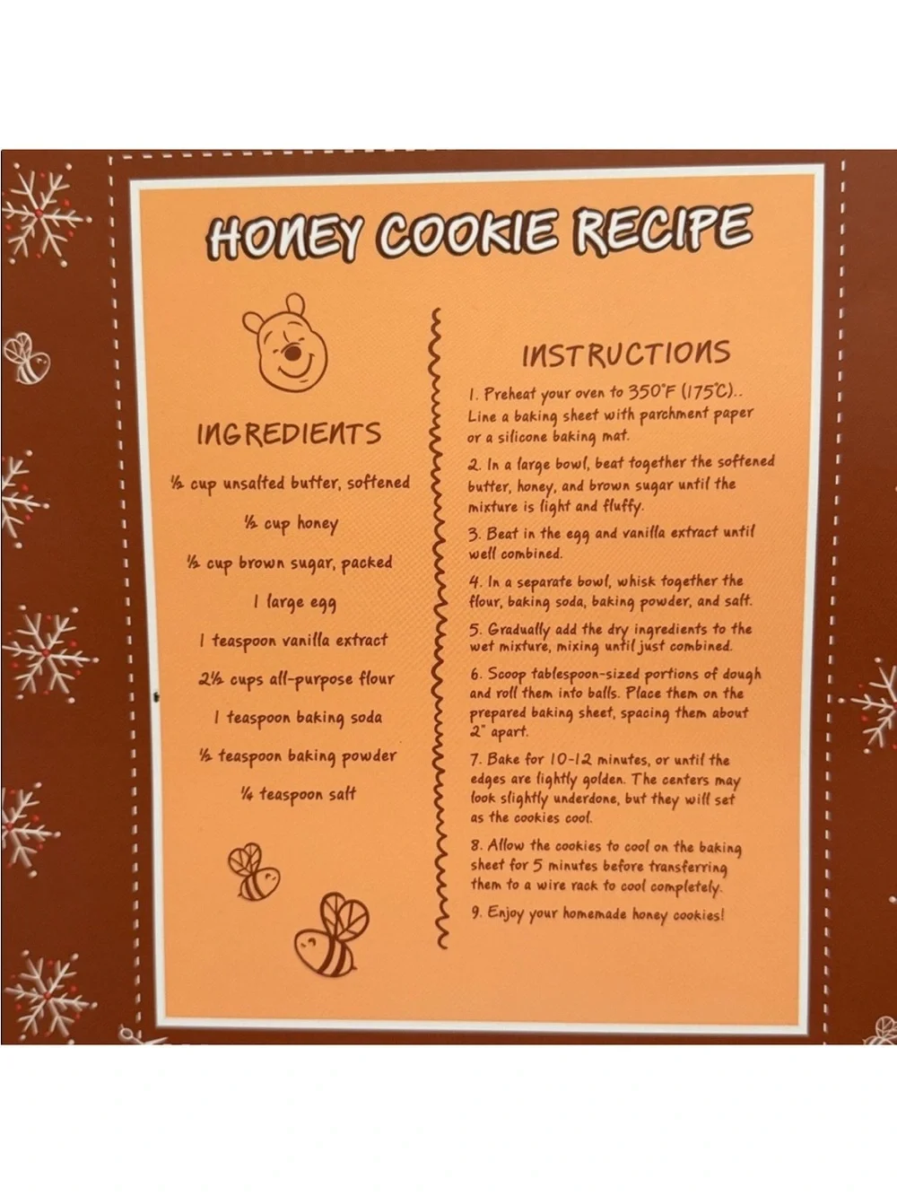Disney Winnie the Pooh Home Socks Baking Gift Set w/ Cookie Cutters NEW